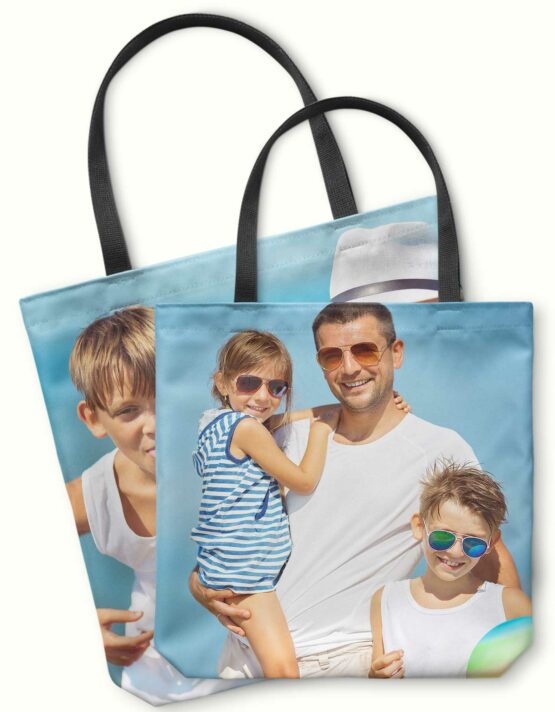 Custom Printed Tote Bag with family photo from Goodprints