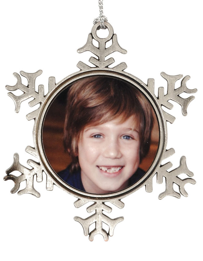 Custom Metal Snowflake Ornament 1