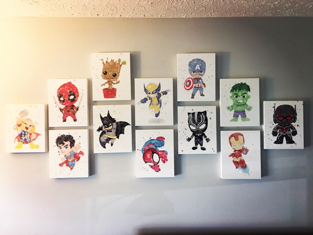9 Awesome Kids Bedroom Decor Ideas 13 superhero prints on canvas