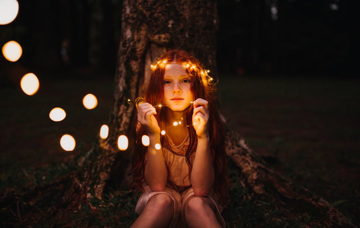 creative lighting portrait