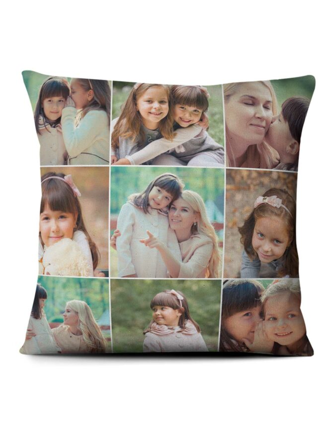 custom photo mosaic personalized photo pillow