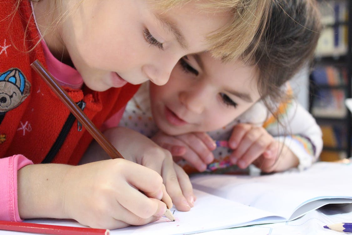 siblings drawing