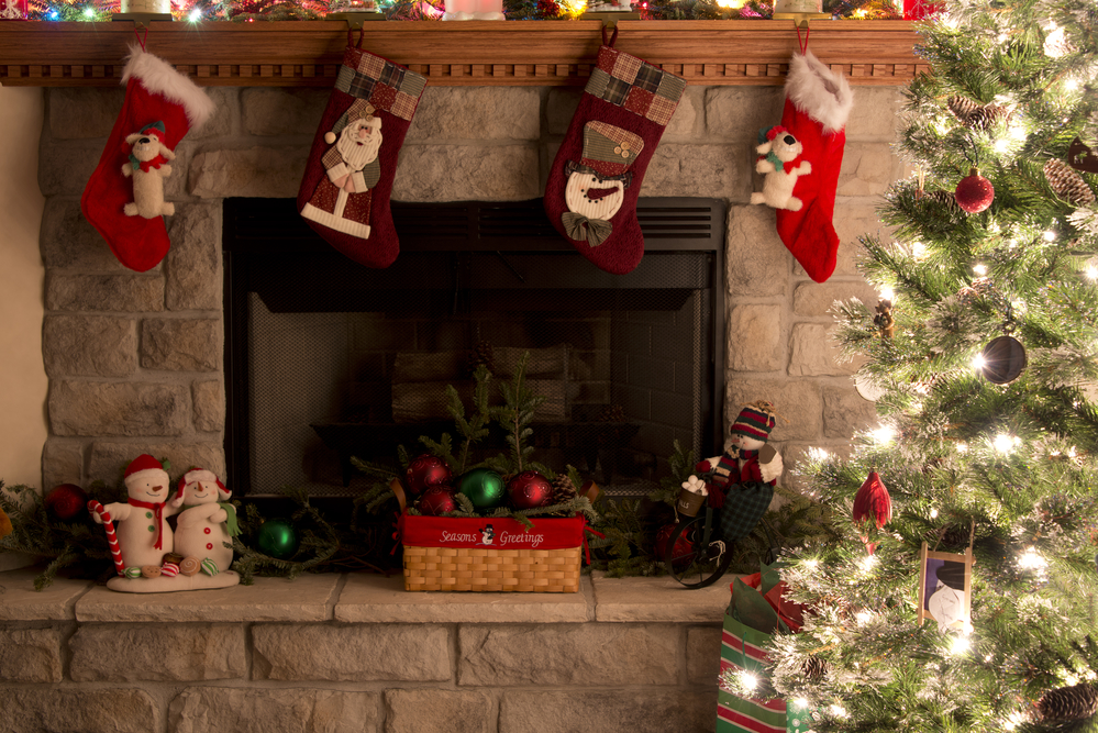stocking christmas tree