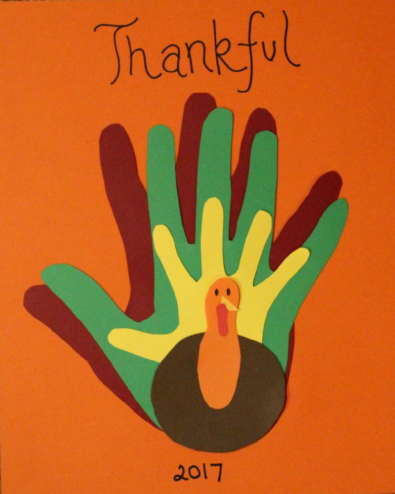 thanksgiving handprint art