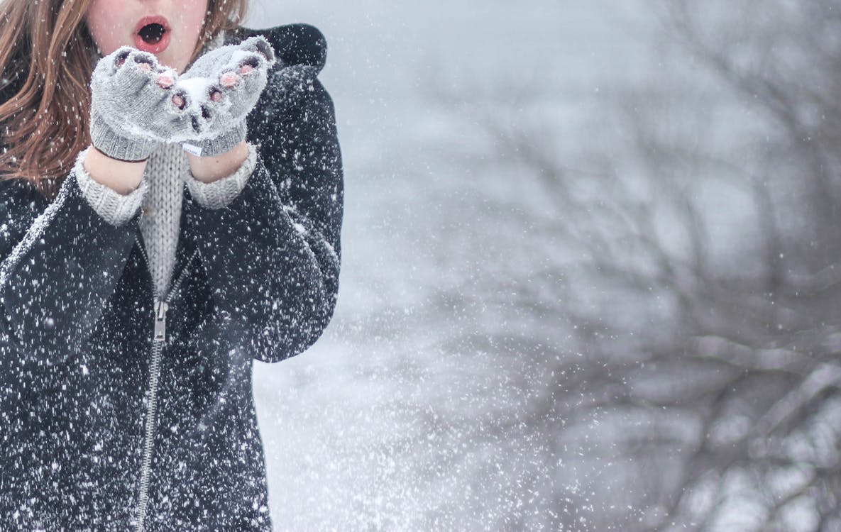 snowy portrait