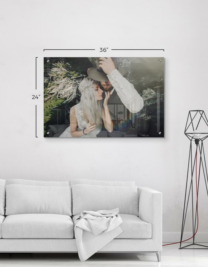 HD Acrylic Prints HD Acrylic Print of Wedding Photos on Metal Prints