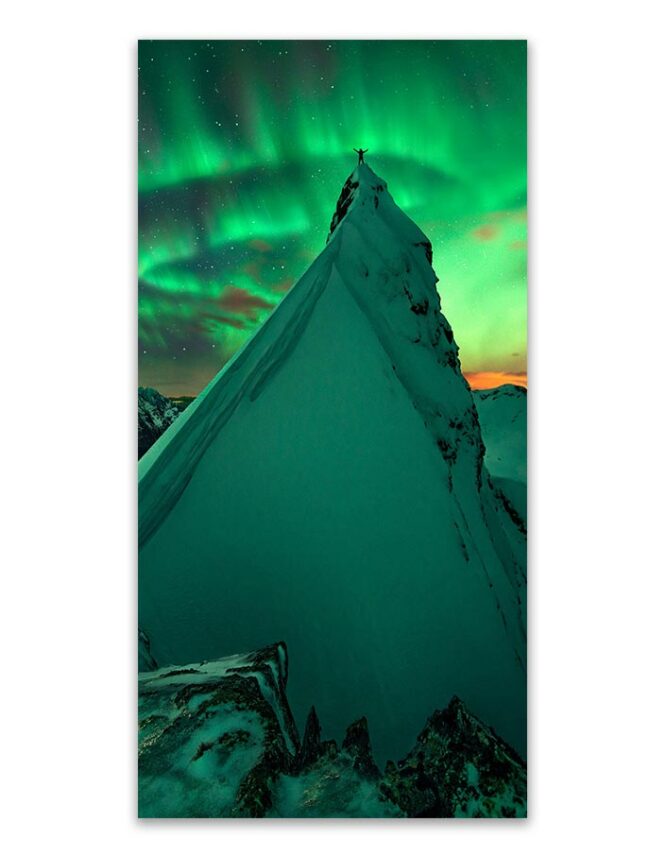 northern lights photo card print