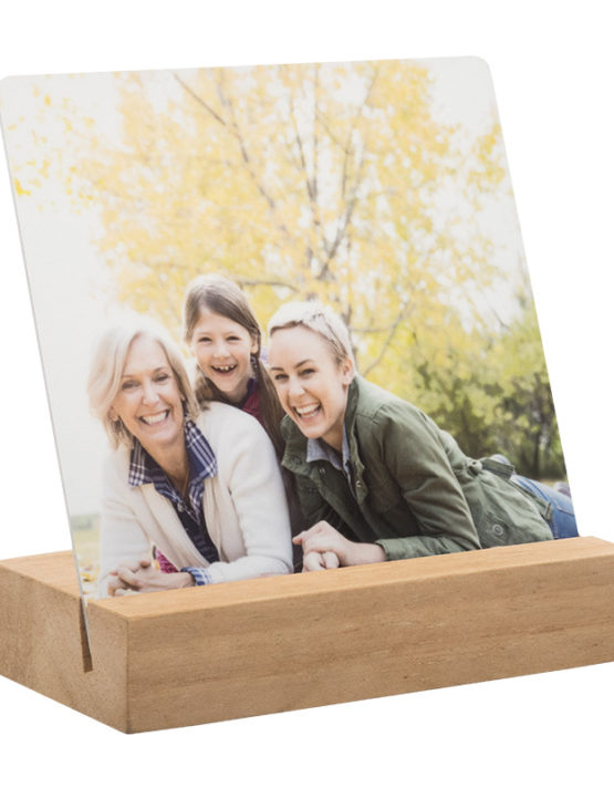 Small Metal Photo Print with Stand and family picture from goodprints