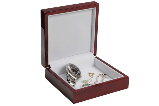 lined and cushioned photo keepsake box