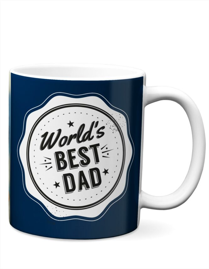 worlds best dad photo mug