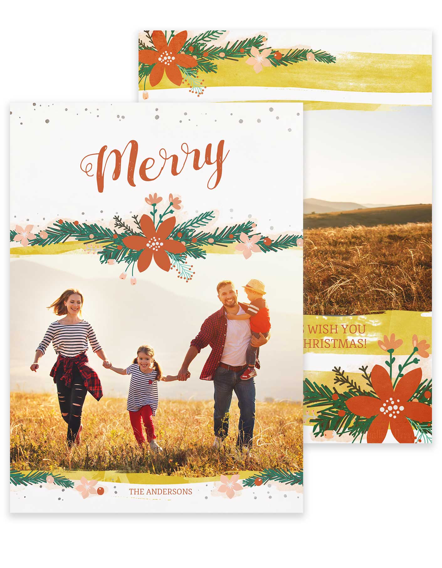 A Rustic Merry Christmas Holiday Card - GoodPrints.com
