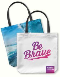 be brave Personalized Photo Tote Bag for cancer patients from goodprints