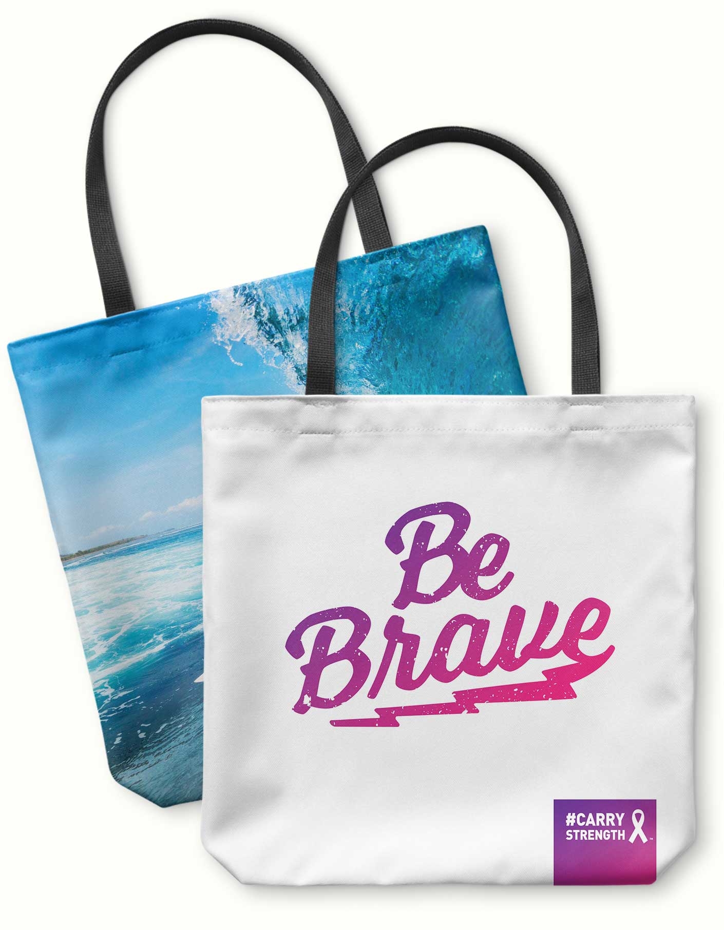 Be Brave Personalized Photo Tote Bag | Show Your Strength!