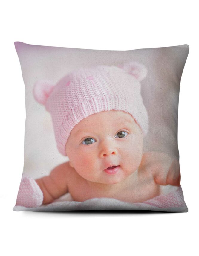 baby's big day custom photo pillow