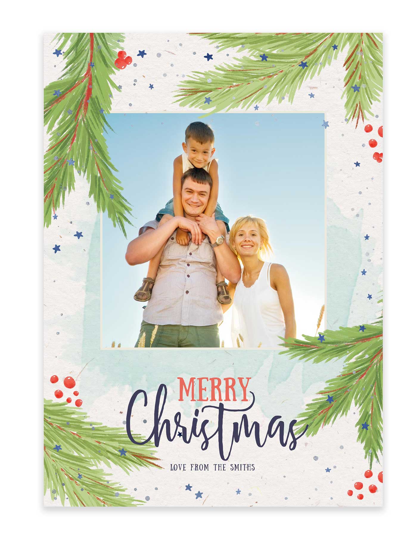 Tropical Holiday Photo Card