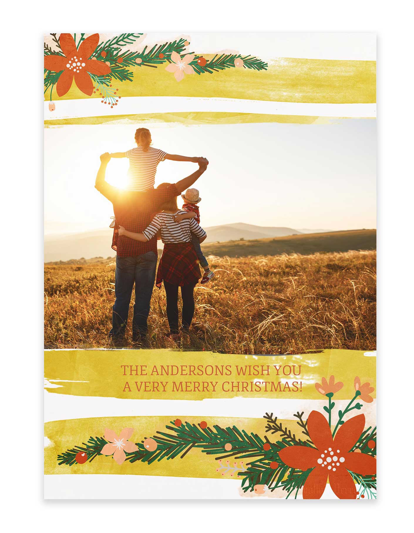 A Rustic Merry Christmas Holiday Card - GoodPrints.com