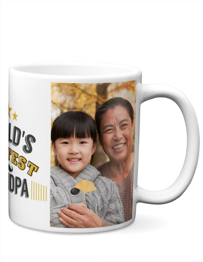 World’s Greatest Grandpa Custom Photo Mug from Goodprints