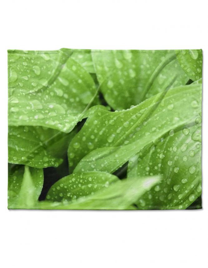 green is good fleece photo blanket