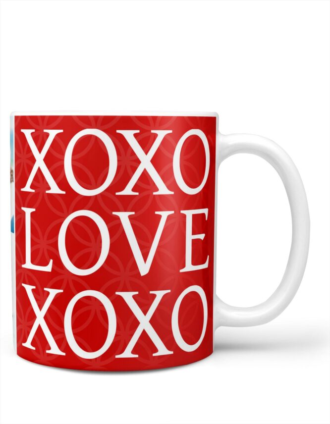 xoxo valentines day photo mug