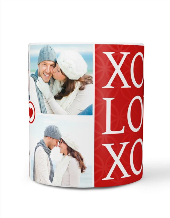 xoxo valentines day photo mug for her