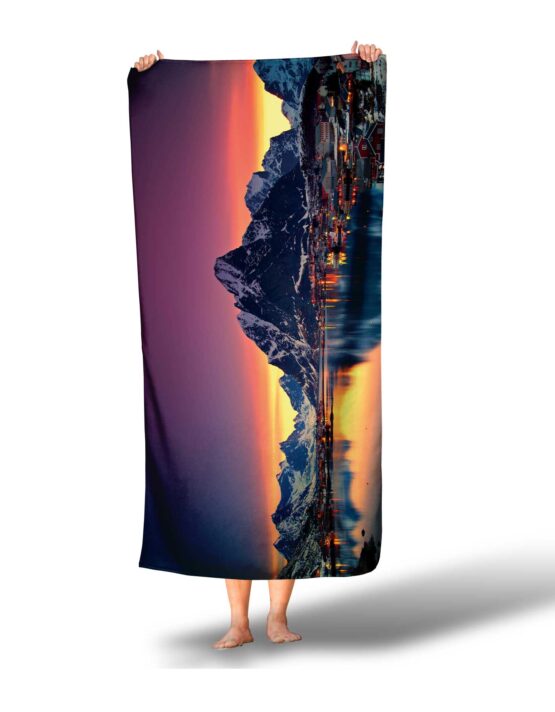 custom photo towel of Iceland