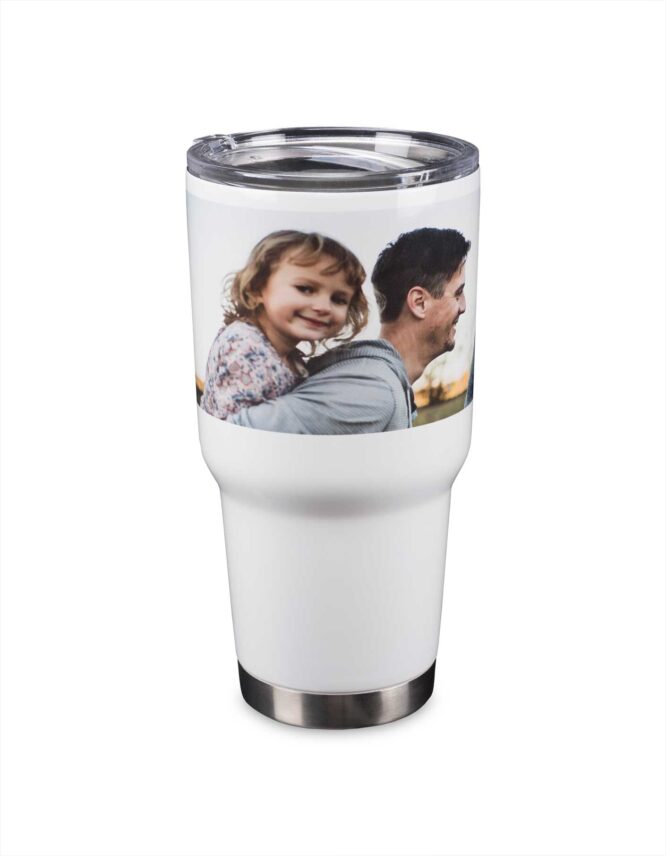 custom photo tumbler with gasket top