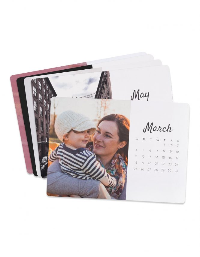 5x7 Card Photo Calendar with Block Stand 3
