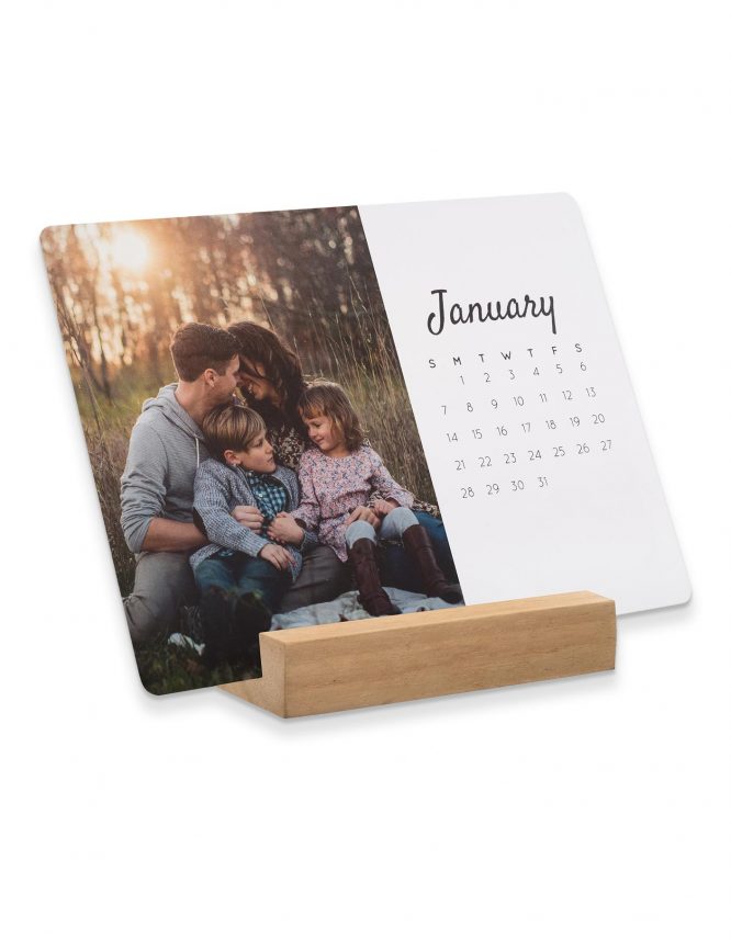 5x7 Card Photo Calendar with Block Stand 4