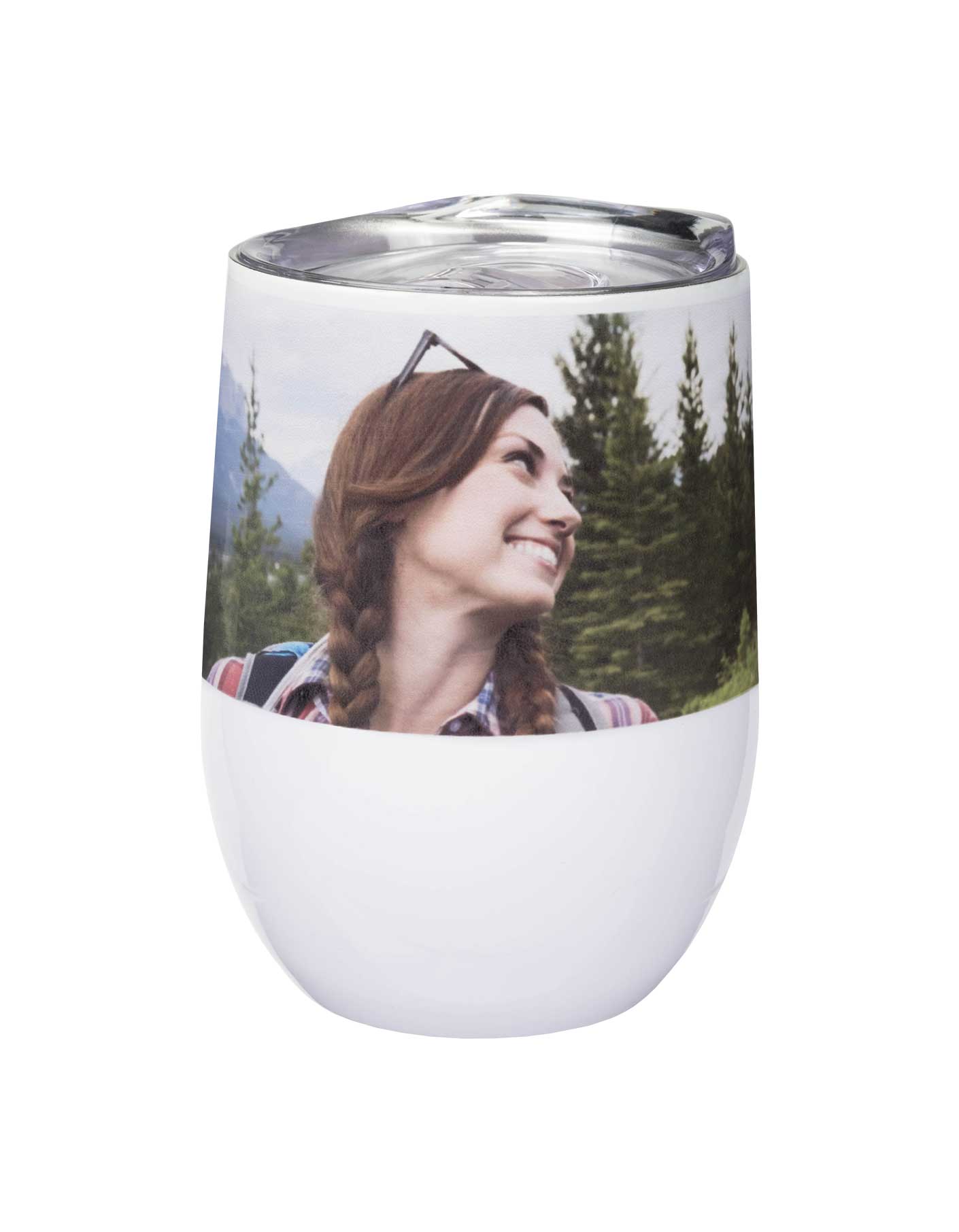 Custom Designed Stainless Steel Wine Tumbler, Personalized Insulated Wine  Cup With Lid