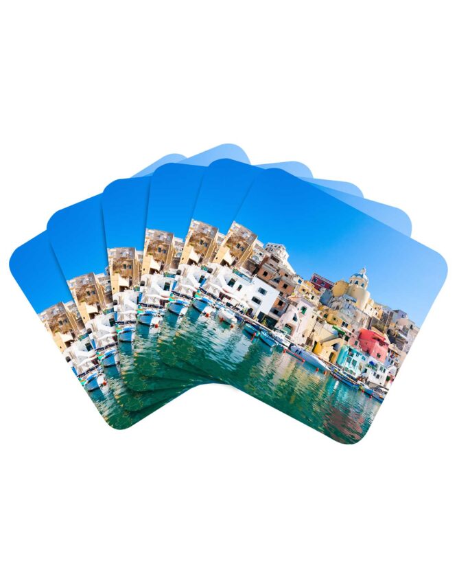 custom photo coasters single image set