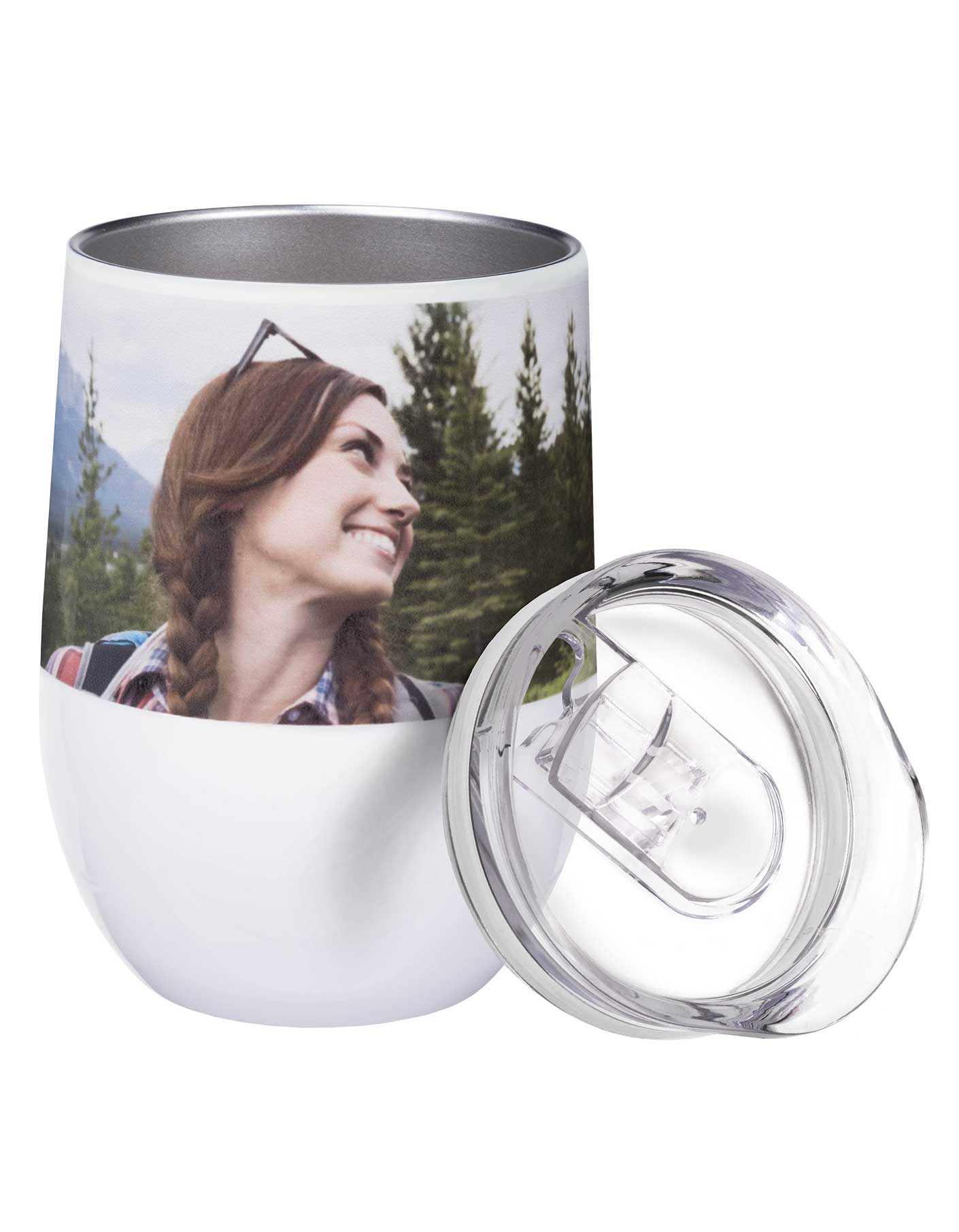 12oz. Custom Wine Tumbler - Personalized With Your Photos