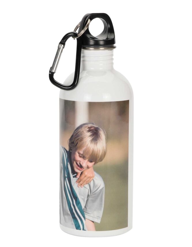 stainless steel water bottle with custom photo print