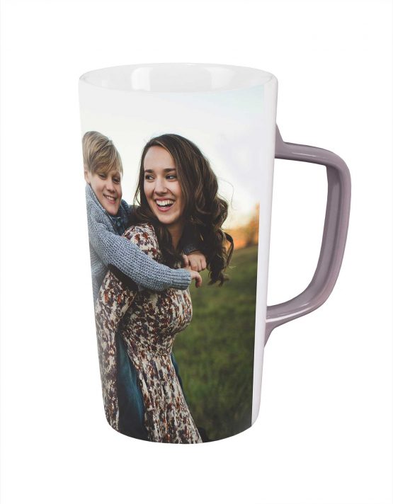 custom cafe mug with family photo