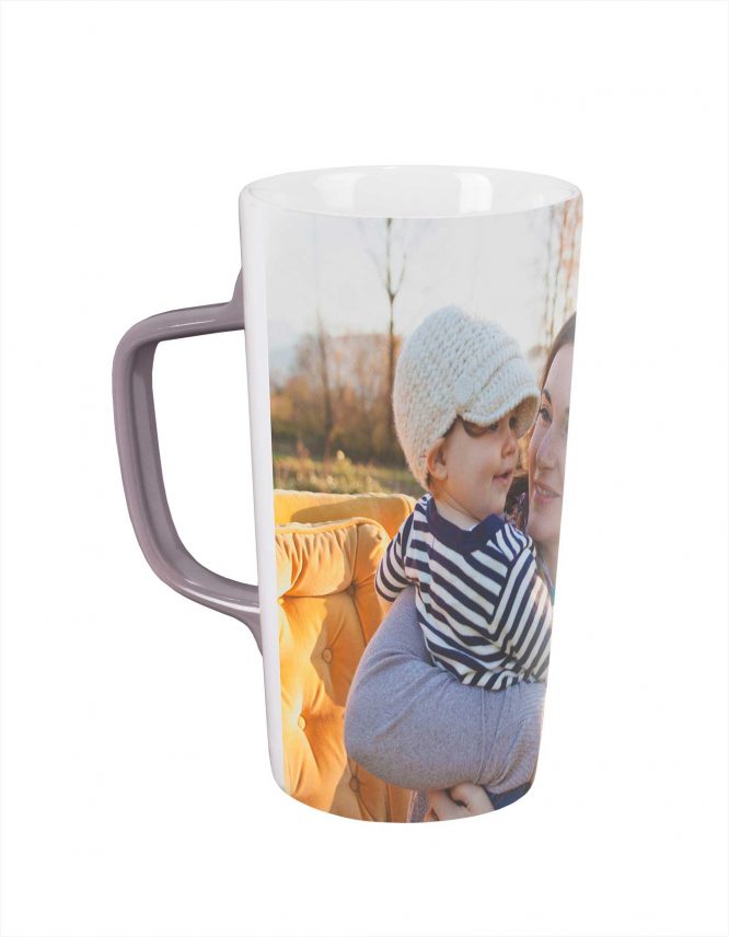 custom cafe mug with family photo