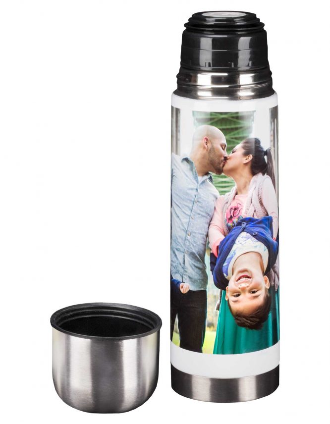 25 oz. White Photo Thermos 2