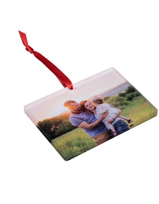 personalized acrylic photo ornament