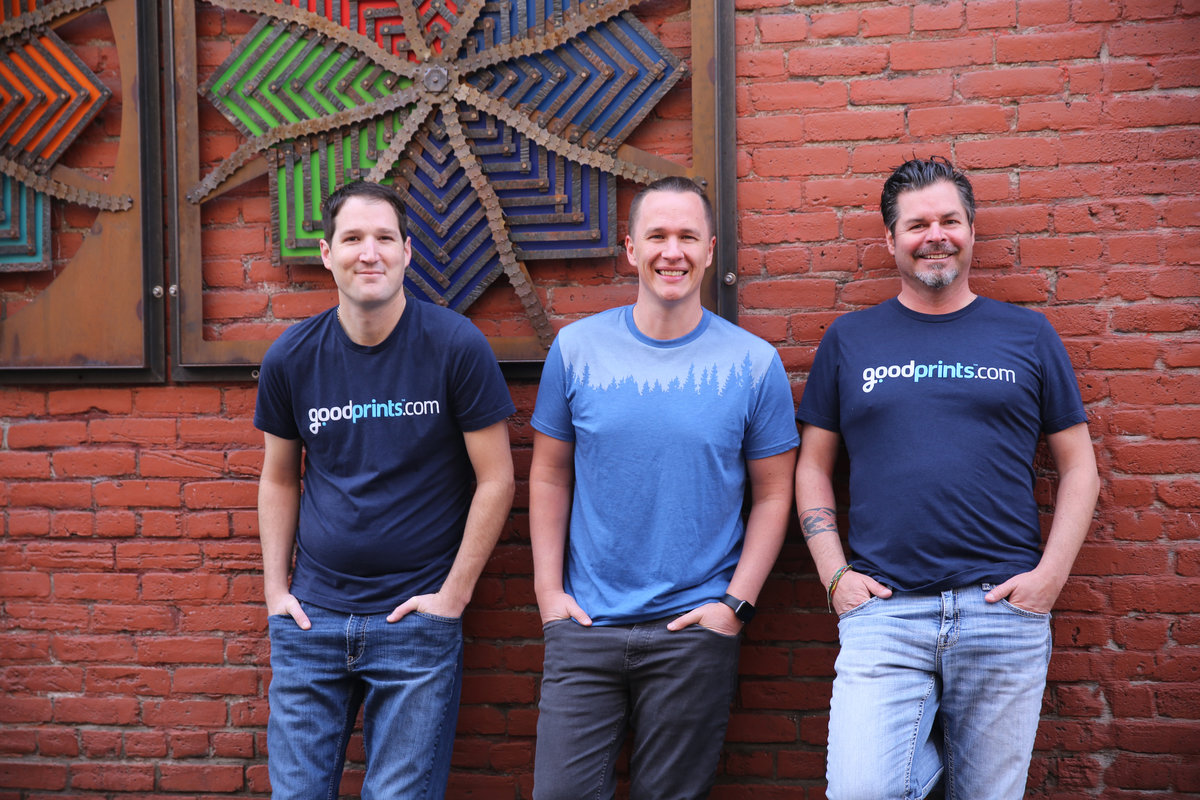 Prints for Good - GoodPrints.com In the News 1 GoodPrints.com Team - Jordan Sofro, Christian Rea, and Tor Naerheim