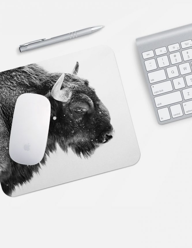 custom mouse pad black and white photo
