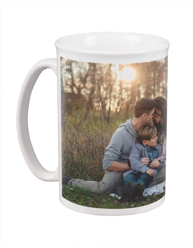 large custom photo bistro mug